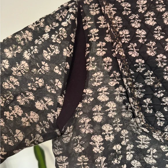 DOEN Cotton Voile Tie Front Top - Picture 3 of 4